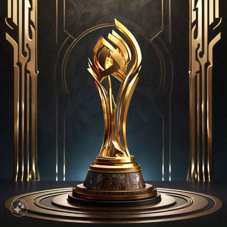 Gold Leadership Award trophy
