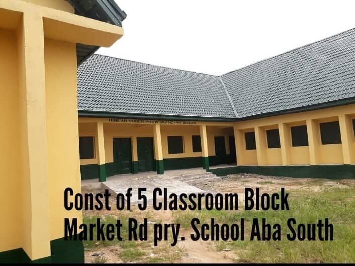 5-classroom block, Market Road Primary School, Aba South
