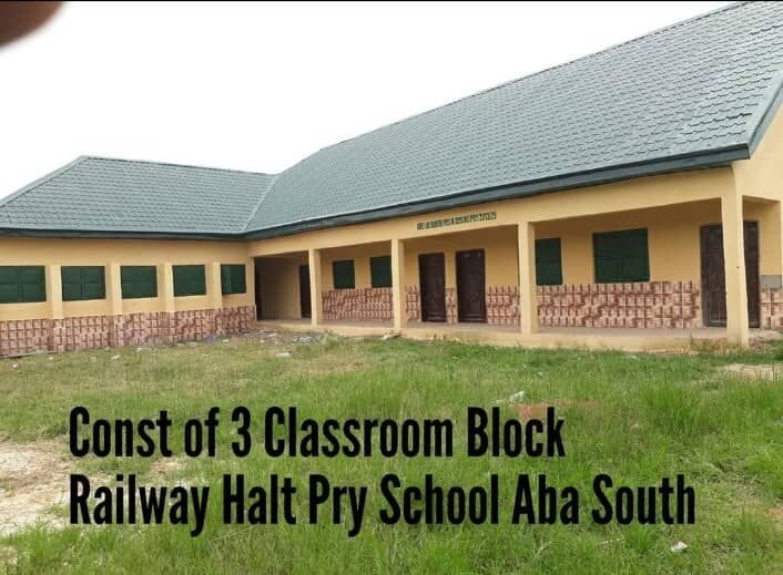 3-classroom block, Railway Halt Primary School, Aba South